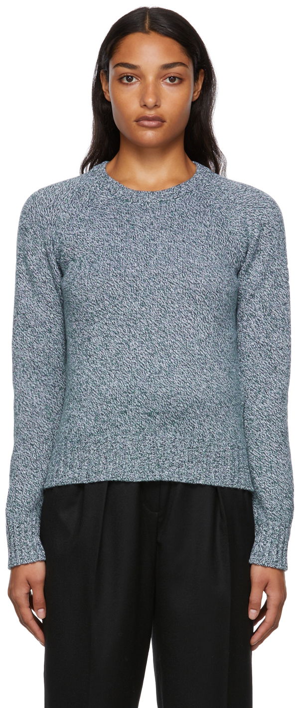 Pleteni pulover A.P.C. A.P.C. Alyssa Wool Crewneck Sweater Zelena | WVAXY-F23965, 0