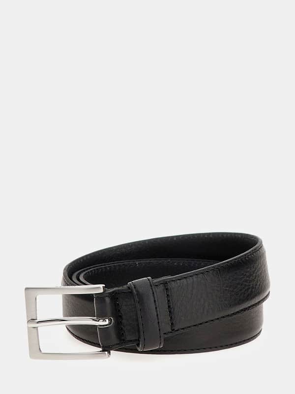 Pasovi GUESS Casual Classy Genuine Leather Belt Črna | BMCCLEP4430