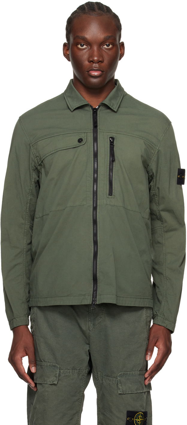 Jakna Stone Island Patch Jacket "Khaki" Zelena | 801510210