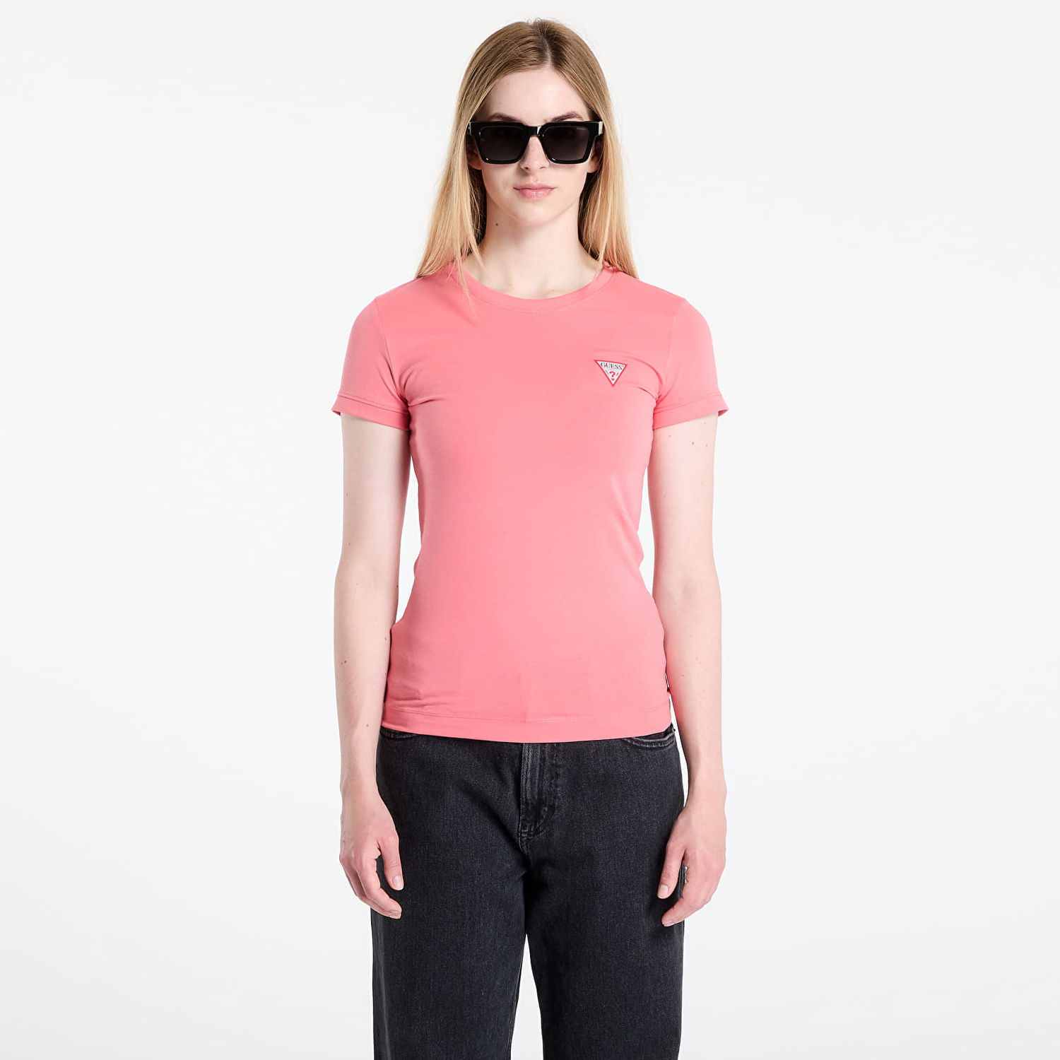 Majica GUESS GUESS Mini Triangle Tee Roza | W2YI44J1314-A60R, 0