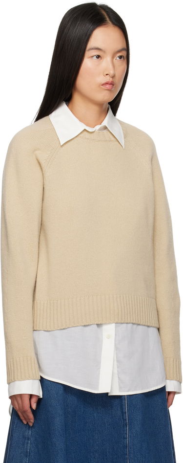 Pleteni pulover Max Mara Weekend Max Mara Gabbia Wool Sweater Bež | 2425366162600 MM12149, 1