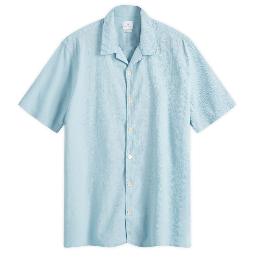 Srajce Paul Smith Paul Smith Seersucker Vacation Shirt, Size Large Modra | M2R-114R-M22050-40