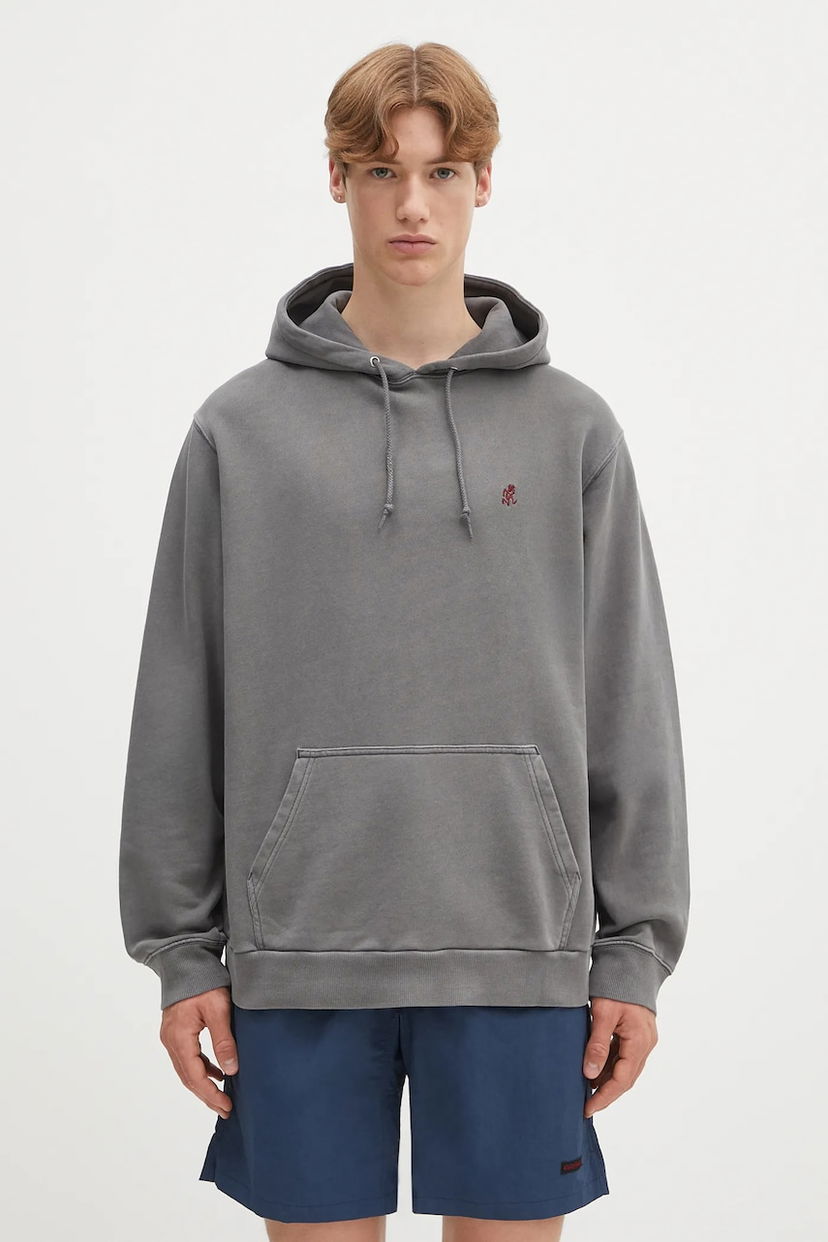 Pulover GRAMICCI Gramicci One Point Hooded Sweatshirt Siva | G307.FT