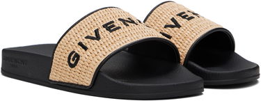 Modni dodatki Givenchy Givenchy Raffia Pool Slides Bež | BE3076E29B015, 3