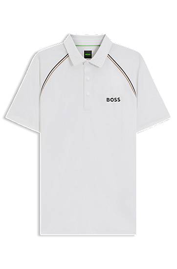 Polo majica BOSS Slim-Fit Polo Shirt with Odour Control Bela | 50543333