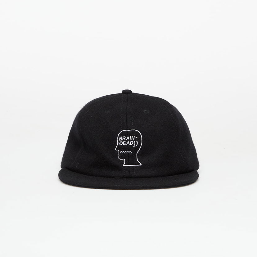 Kapa Brain Dead Flannel Logohead 6 Panel Hat Black Črna | BDF25H01004631BK01