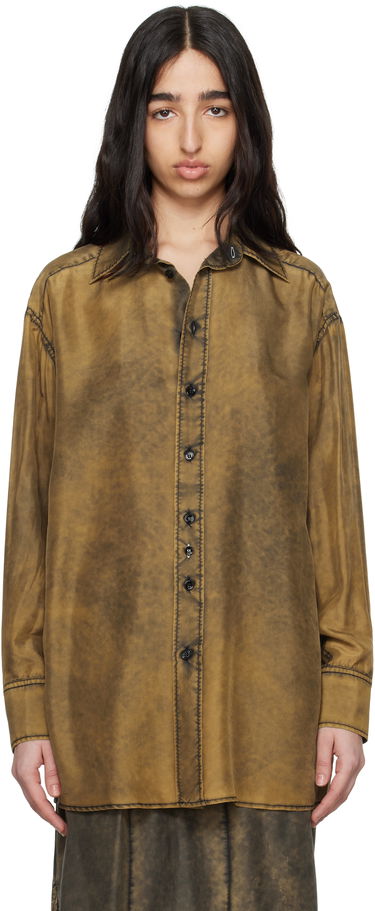Srajce Maison Margiela MM6 Maison Margiela Light Silk Shirt Rjava | S52DT0046 M35244, 0