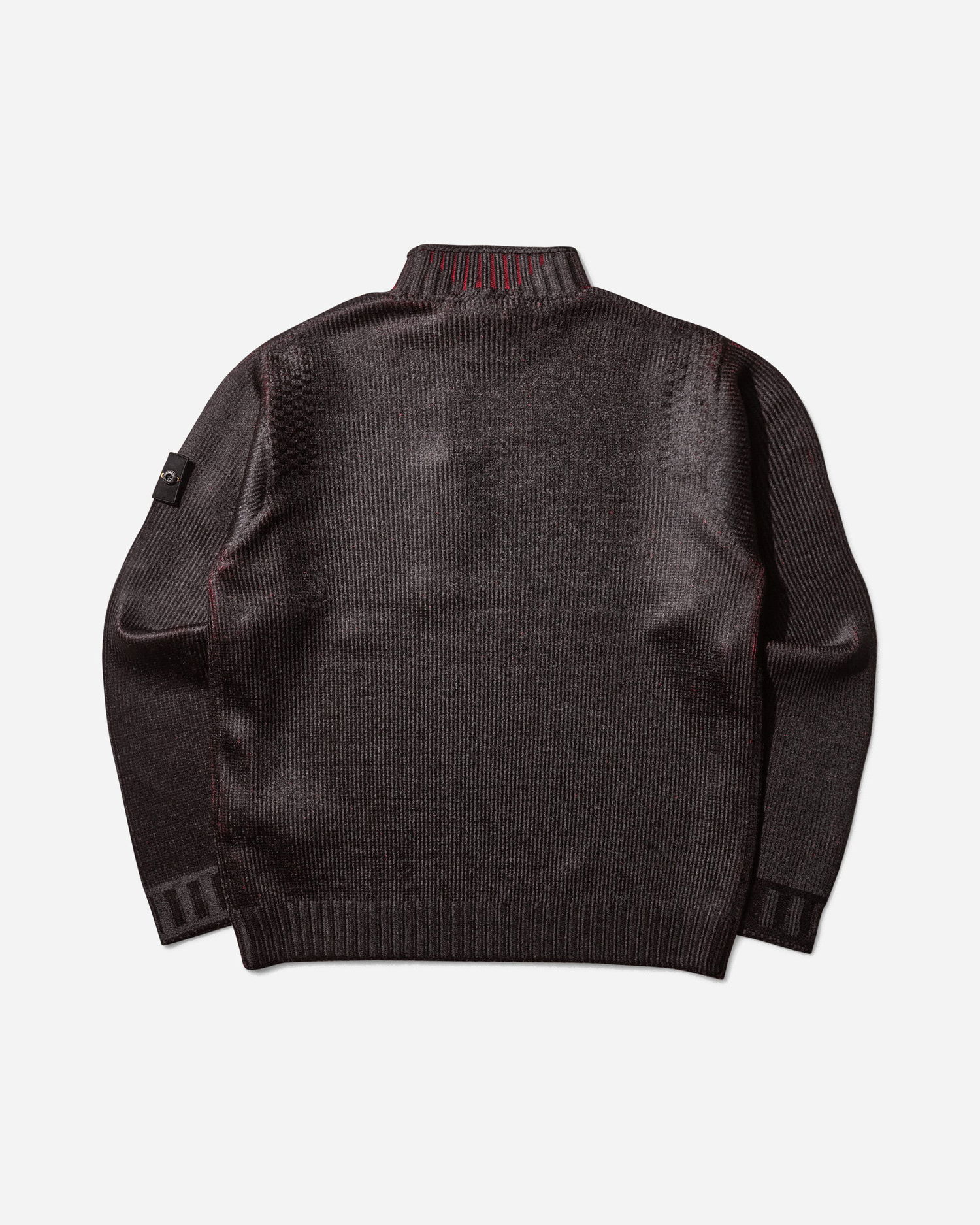 Pleteni pulover Stone Island Sublimatic Print Mock Neck Sweater Črna | K2S15-5100066-S00Z5 V0012, 0