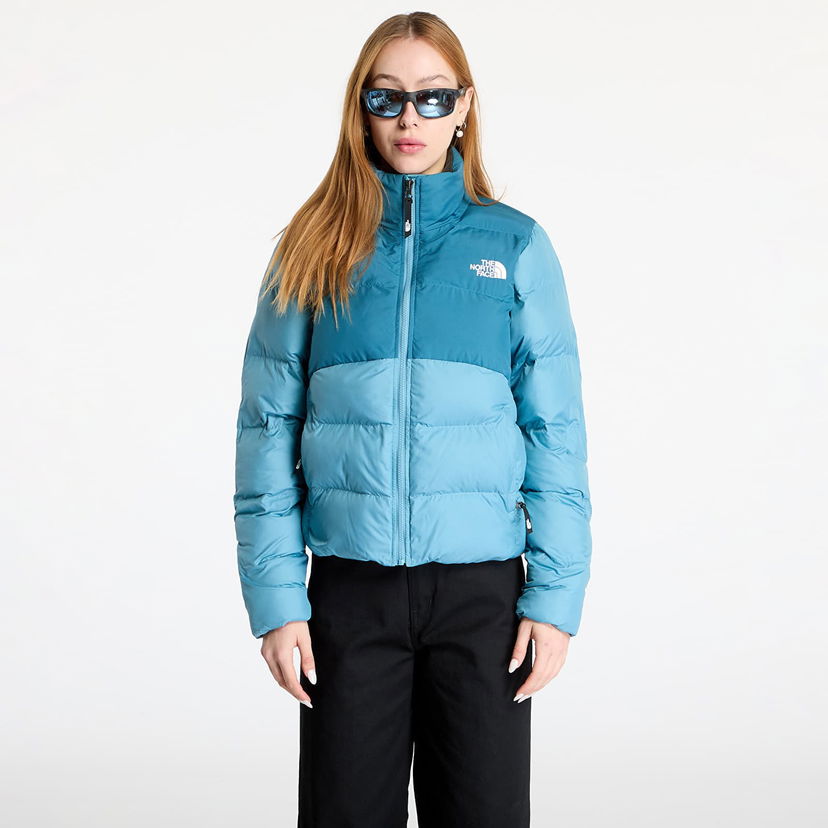 Puhovka The North Face Blue Saikuru Cropped Puffer Jacket Modra | NF0A89JD2X71