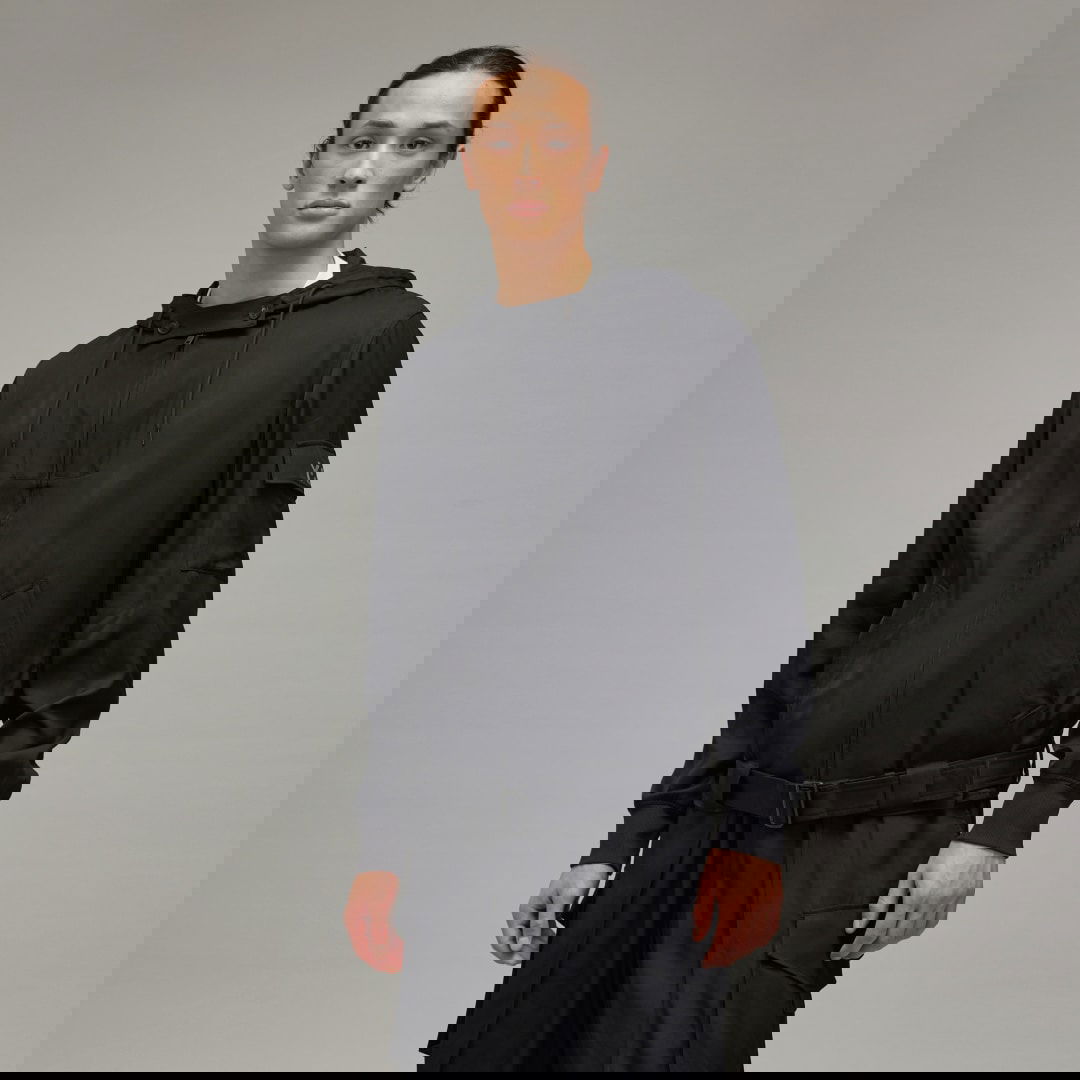 Vetrovka adidas Performance Y-3 Rayon Twill Hooded Jacket Črna | JD3525, 0