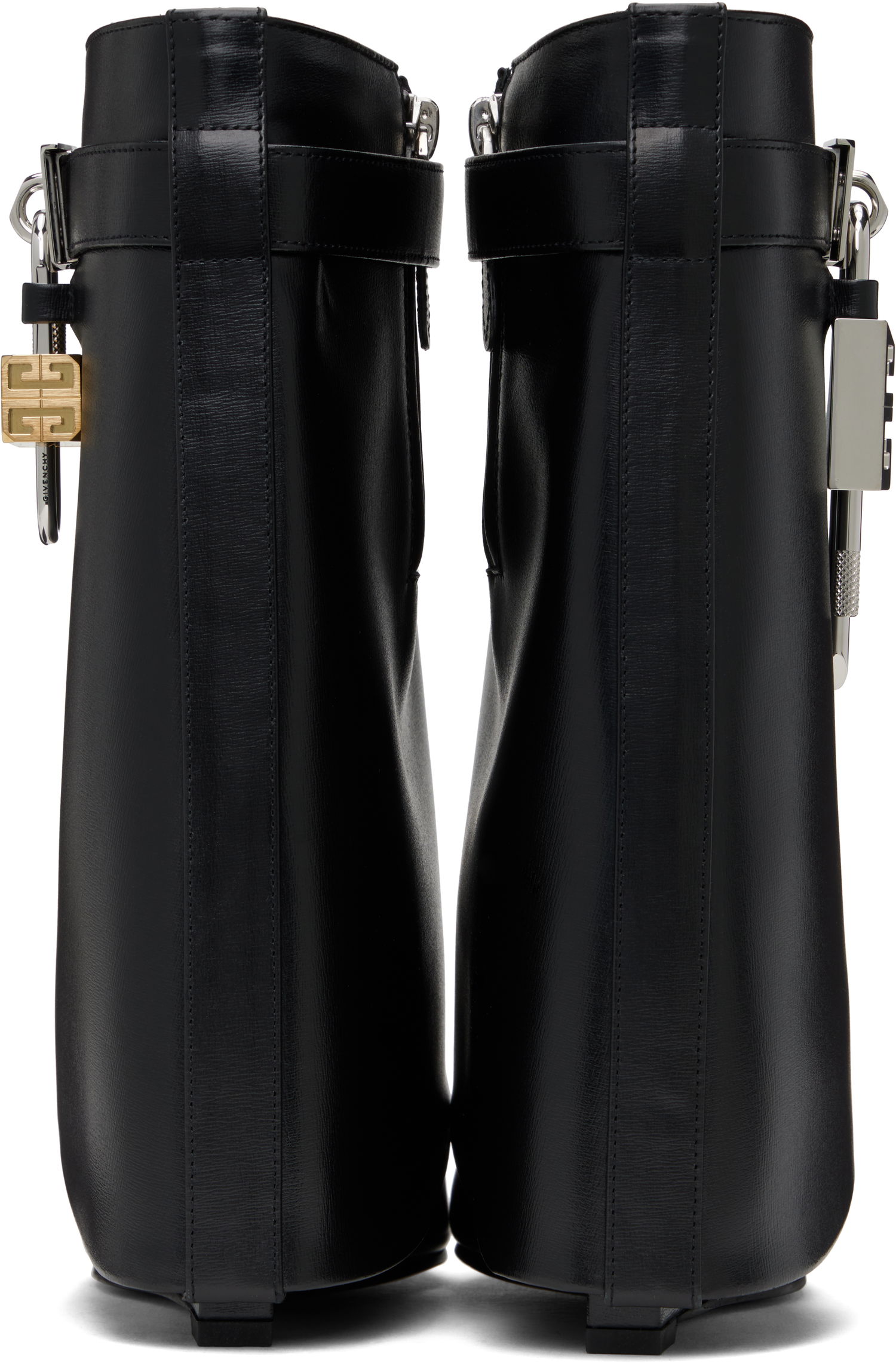 Superge in čevlji Givenchy Givenchy Shark Lock Wedge Ankle Boots Črna | BE602RE147001, 1