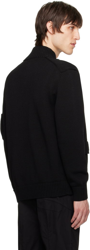 Pleteni pulover C.P. Company C.P. Company Knit Lens Cardigan Črna | 18CMKN078A-110058A, 2