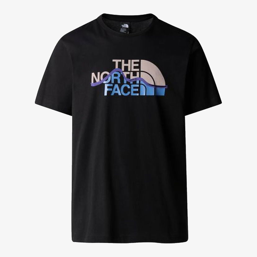 Majica The North Face Mountain Line Short Sleeve T-Shirt Črna | NF0A87NTJK31