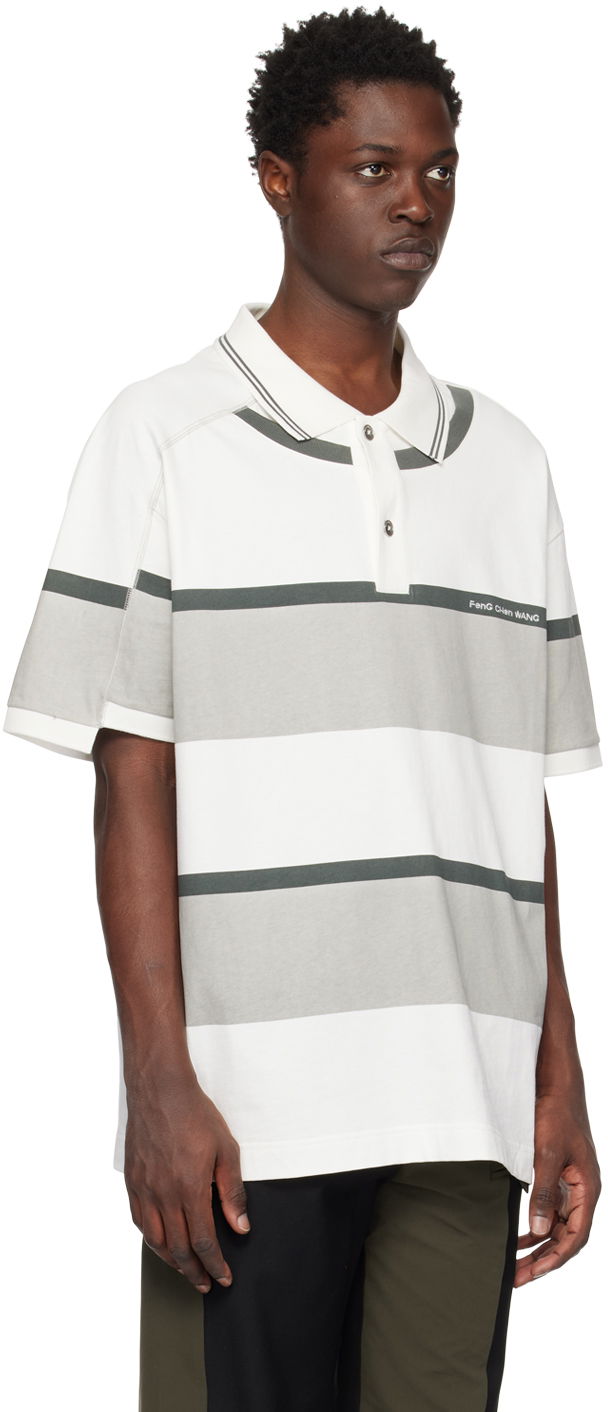 Polo majica Feng Chen Wang Feng Chen Wang Deconstructed Polo Bela | FUS15PL02, 1