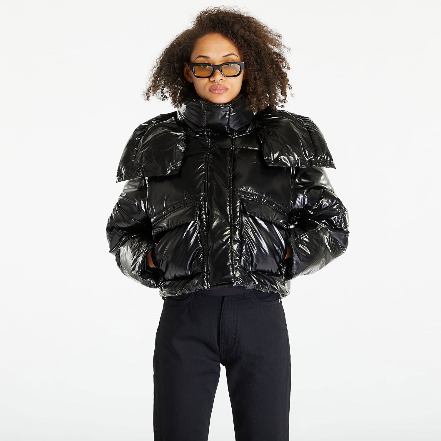 Puhovka CALVIN KLEIN High Shine Puffer Jacket Črna | J20J221884 BEH, 0