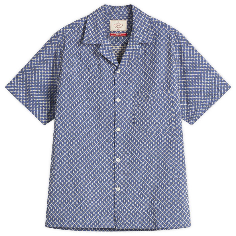 Srajce Portuguese Flannel Flannel Vacation Shirt Modra | SS25-059-SKB