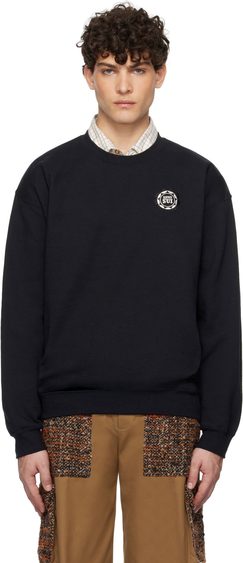 Pulover Anna Sui 'Wings' Crew Neck Sweatshirt Črna | T1025A1