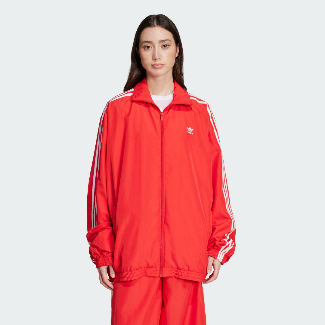 Vetrovka adidas Performance Adilenium Season 3 Oversized Track Jacket Rdeča | JD3393, 0