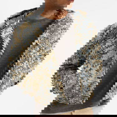 Jakna Acne Studios Distressed Monogram Hooded Denim Jacket Bež | C90202-863, 5