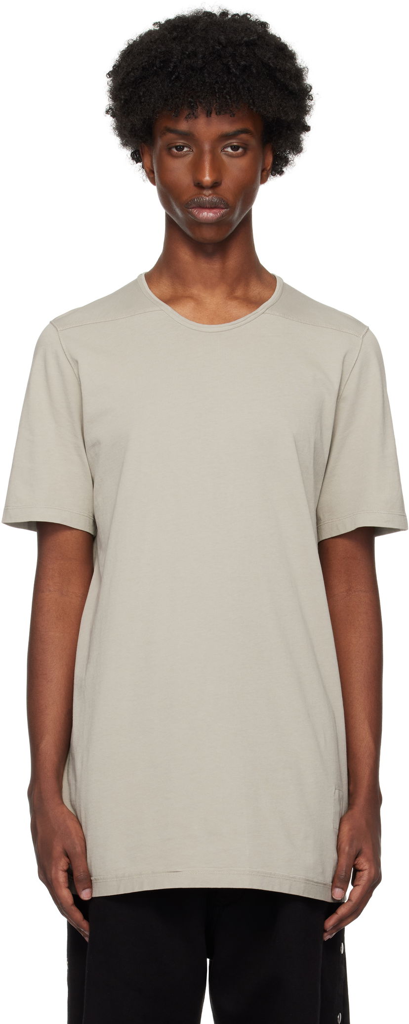 Majica Rick Owens Level T-shirt Siva | DU02D2250 RNP