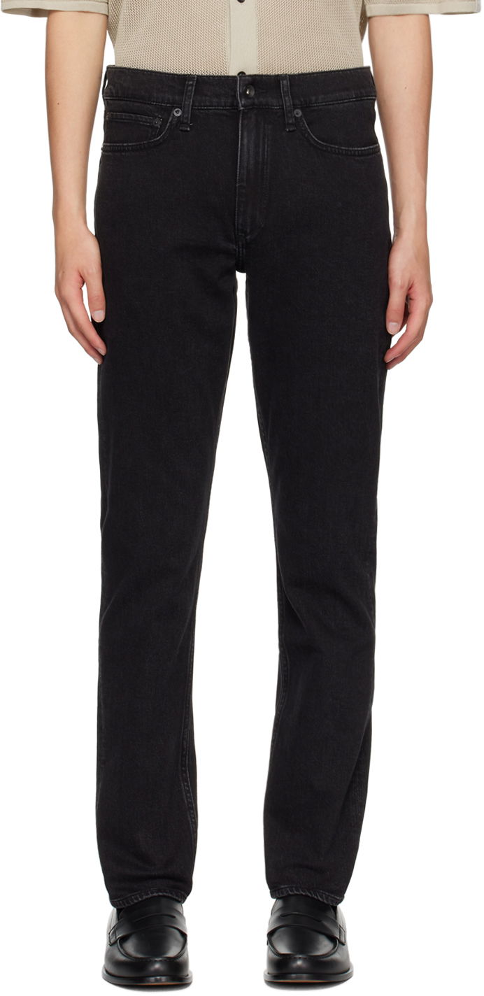 Kavbojke rag & bone Fit 2 Slim-Fit Jeans Črna | MED23S1223FDWB