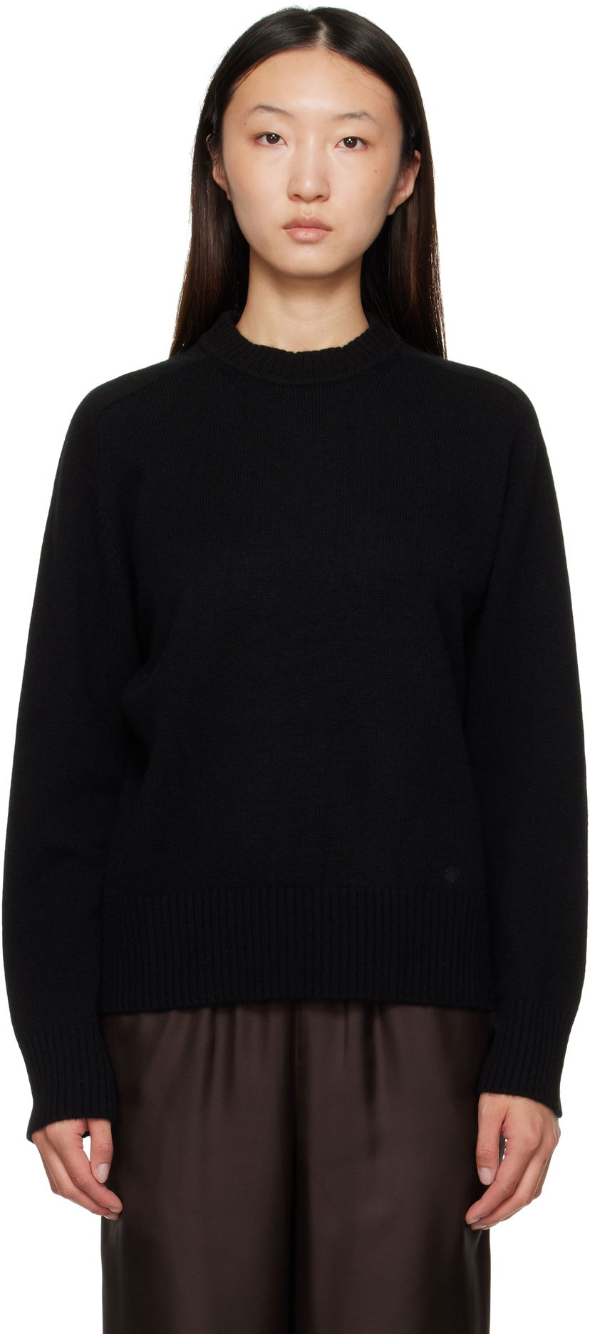Pleteni pulover Loulou de Saison Loulou de Saison Baltra Cashmere Sweater Črna | BALTRA LDS