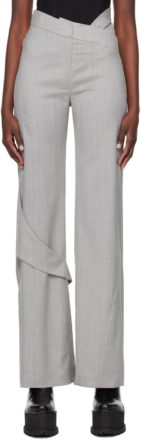 Hlače HELIOT EMIL Fluid Draped Trousers Siva | HE_W_10_043_LGY06, 0
