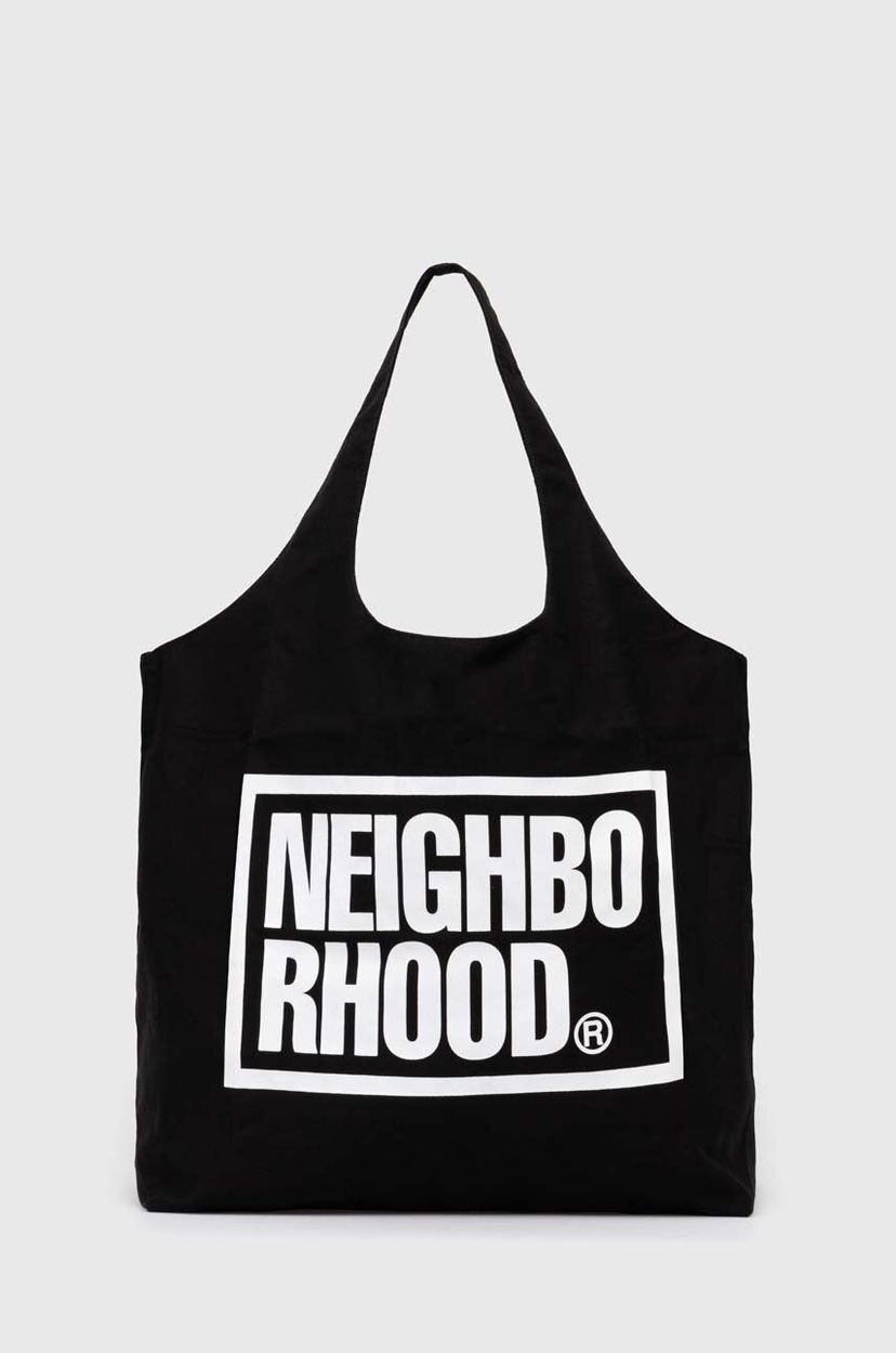 Tote bag Neighborhood NEIGHBORHOOD ID Tote Bag-L Črna | 241MYNH.CG02