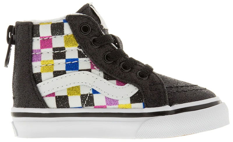 Superge in čevlji Vans Sk8-Hi Zip Glitter Checkerboard Večbarvna | VN0A4BV1V3P