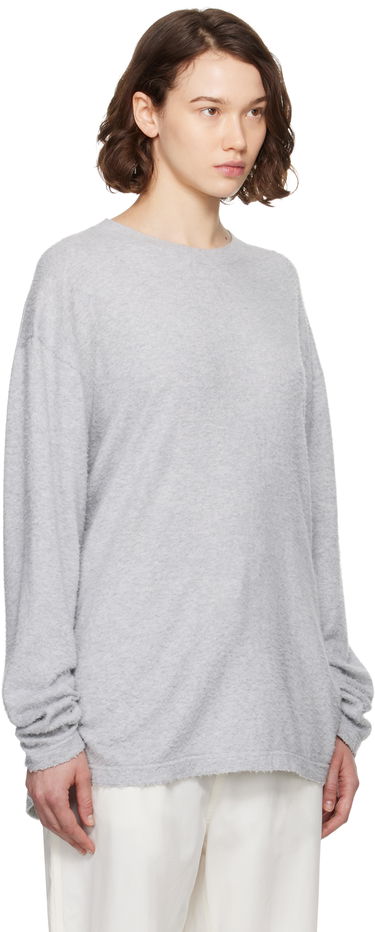 Pleteni pulover The Row The Row Kabira Sweatshirt Bela | 8942-Y916, 4