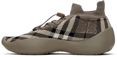 Oblačila Burberry Burberry Check Knit Neptune Rjava | 8101906, 2