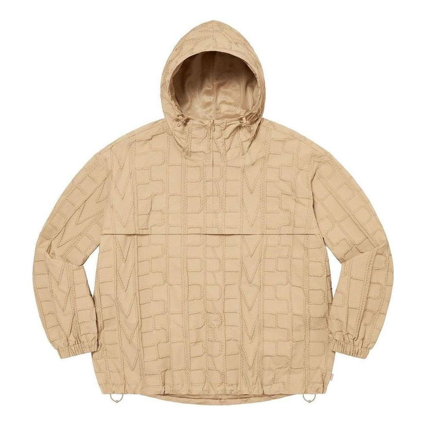 Vetrovka Supreme Repeat Stitch Anorak Hoodie Bež | SUP-SS23-169