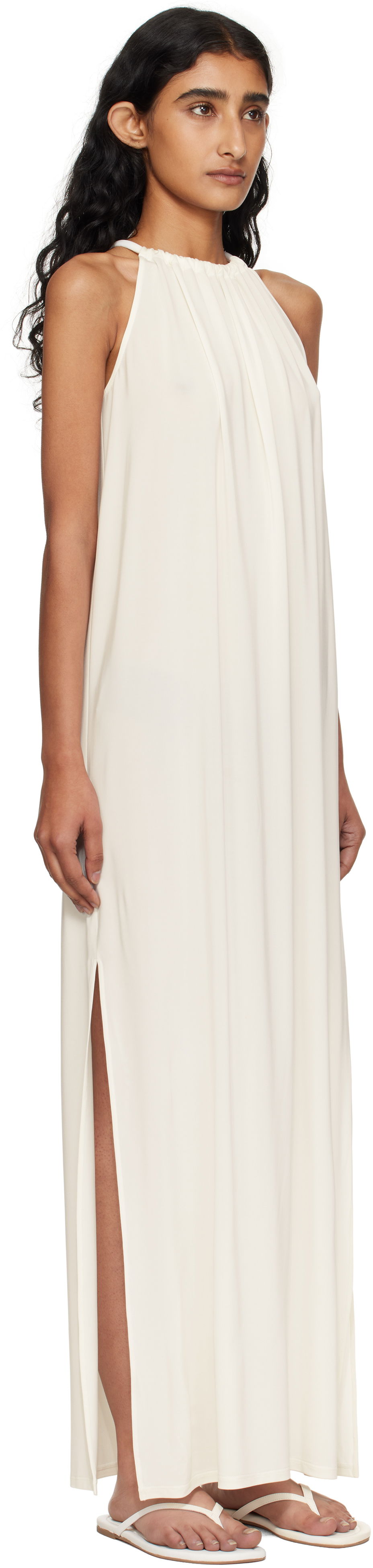 Obleke Max Mara Max Mara Diego Midi Dress Bela | 2516621029600, 1