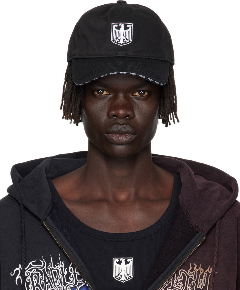 Kapa VETEMENTS Vetements Polizei Logo Cap Črna | UH76CA300BW