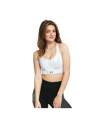 Modrček Under Armour Isochill Team Mid Bra Bela | 1362865-100