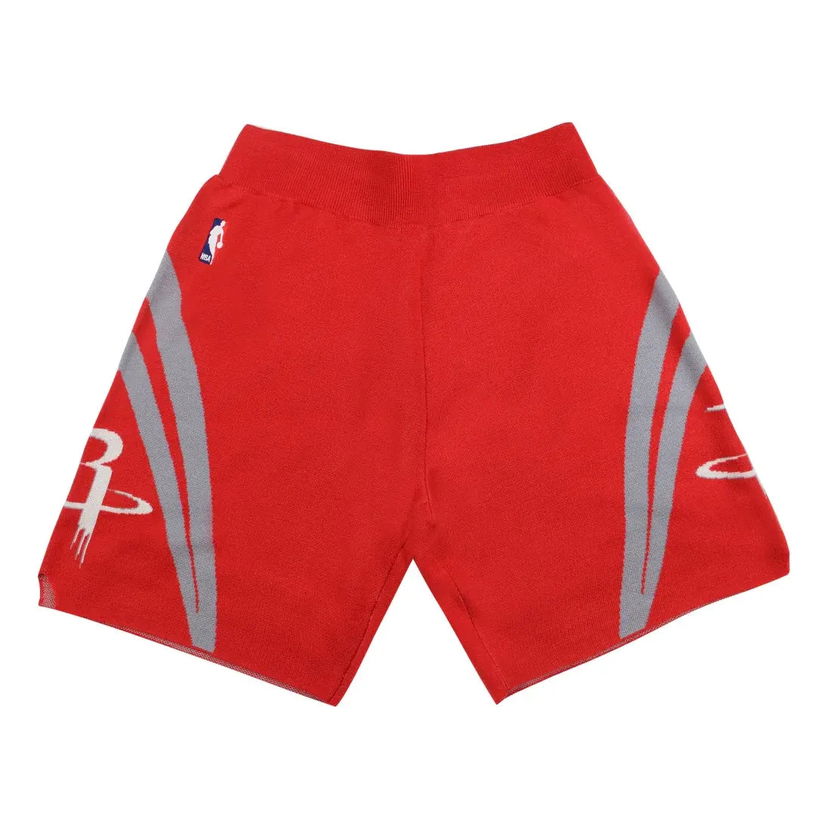 Kratke hlače Mitchell & Ness Mitchell & Ness x CLOT Houston Rockets Shorts Rdeča | SHORBW18070-HRORED104