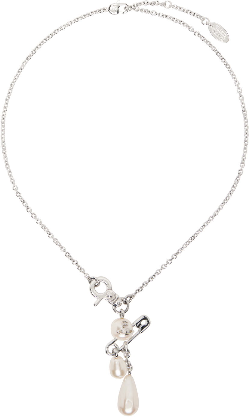 Ogrlica Vivienne Westwood Vivienne Westwood Claude Small Pearl Pendant Necklace Kovinski | 63010135-02P103-