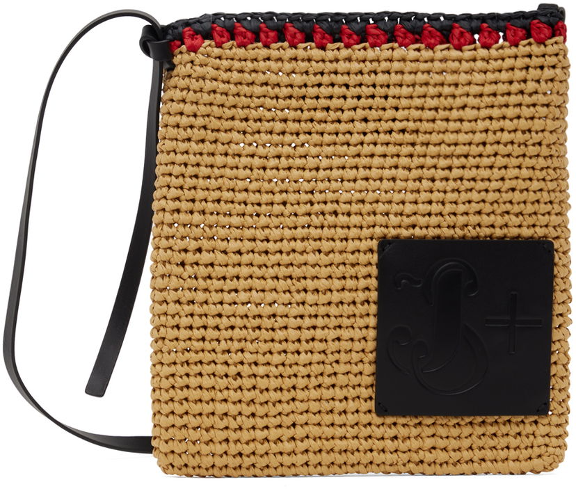 Torba za čez ramo Jil Sander Crochet Crossbody Bag Bež | J42WG0018_P6667