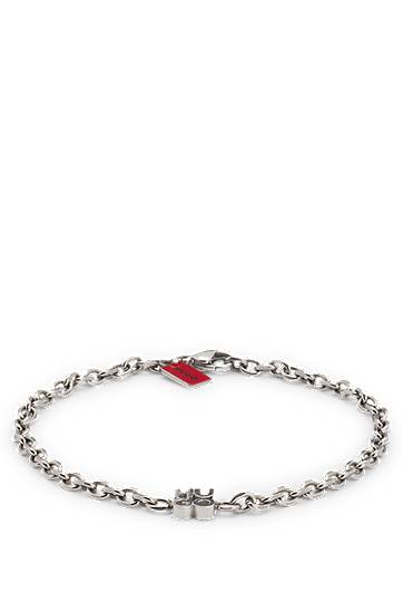 Zapestnica BOSS Stacked-Logo Chain Bracelet Kovinski | 50544512