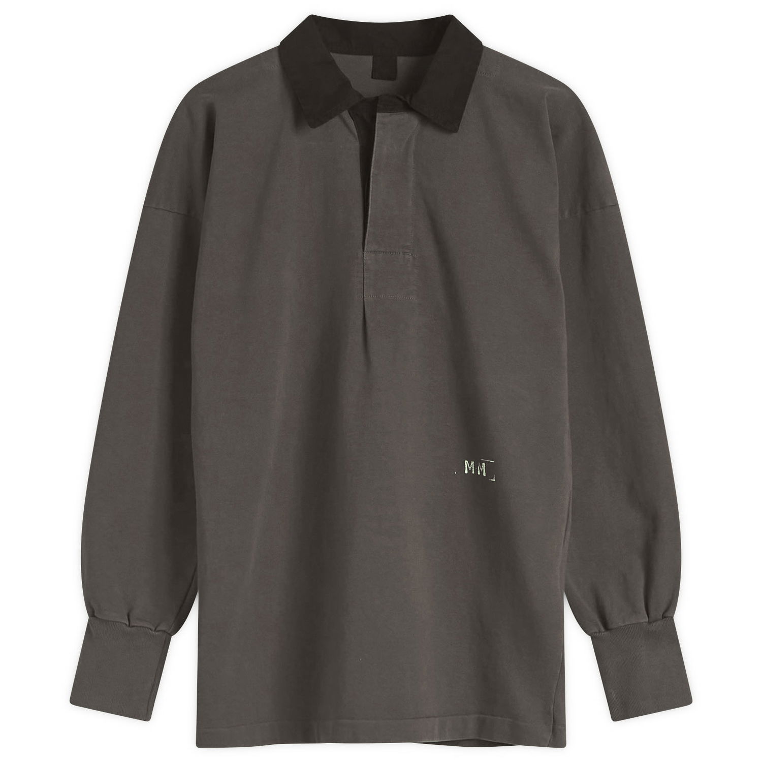 Polo majica Maison Margiela Maison Margiela Long Sleeve Polo Top with Logo, Size Large Siva | S51GL0056M20096860, 0