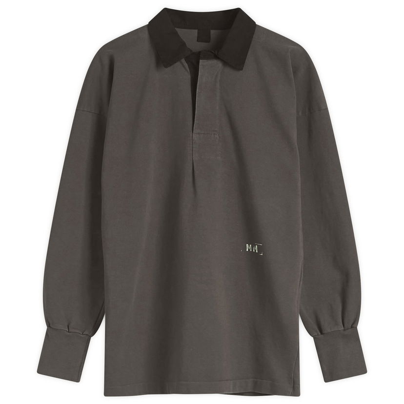 Polo majica Maison Margiela Maison Margiela Long Sleeve Polo Top with Logo, Size Large Siva | S51GL0056M20096860