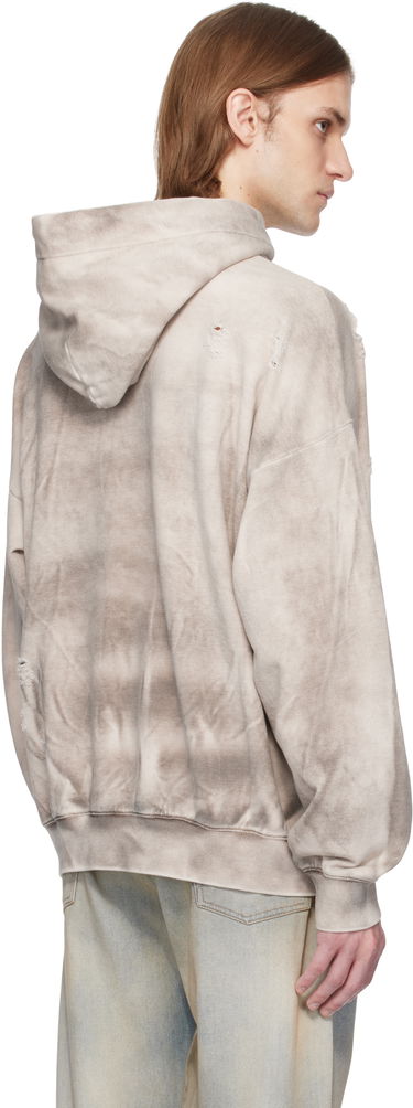 Pulover Feng Chen Wang Feng Chen Wang Sandwashed Ripped Hoodie Bež | FUS19HD03, 2