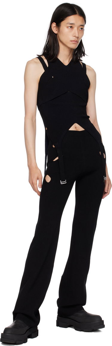 Pajkice Dion Lee Slit Detail Trousers Črna | C7133P22, 3