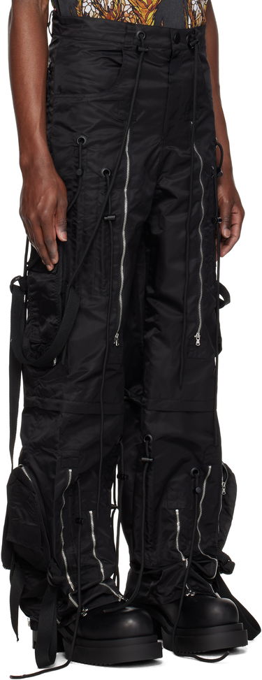 Cargo hlače Who Decides War Who Decides War String Theory Cargo Pants Črna | 1121090002SS25, 1