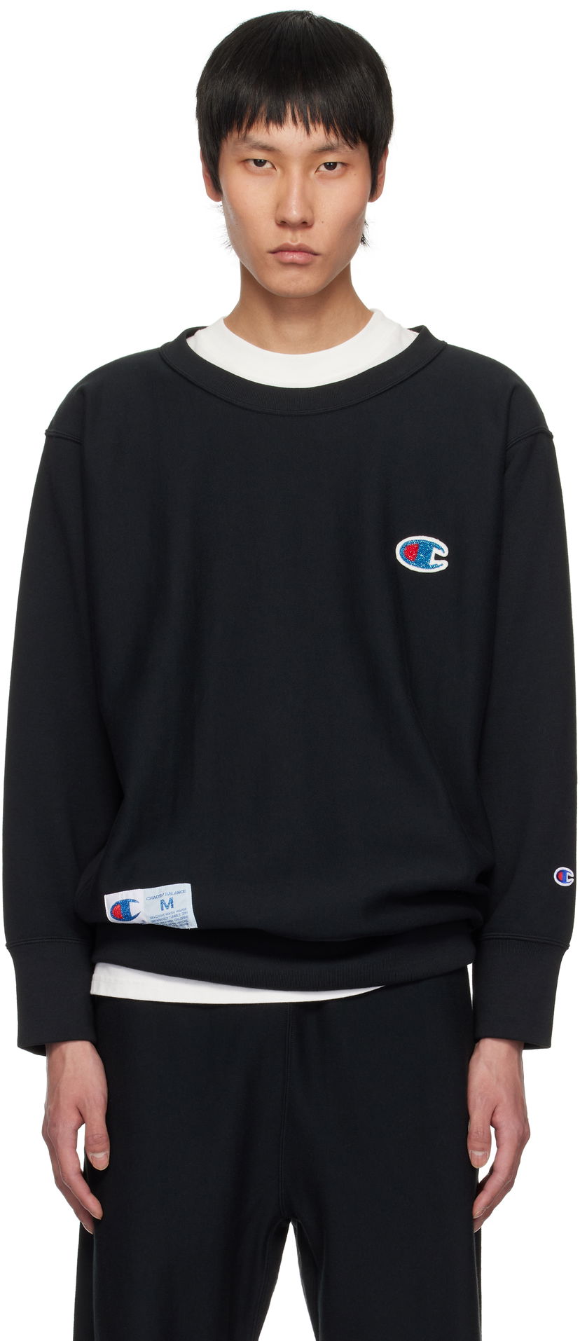 Pleteni pulover UNDERCOVER Champion Edition Sweatshirt by Undercover Črna | UC1E4809-1