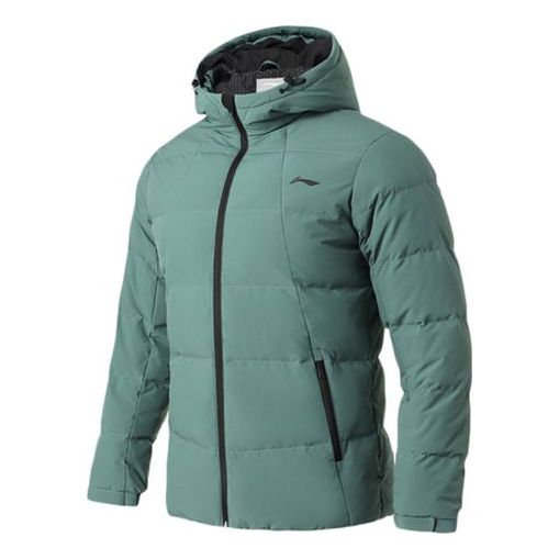 Puhovka Li-Ning Winter Lifestyle Warm Down Jacket Zelena | AYMQ055-6