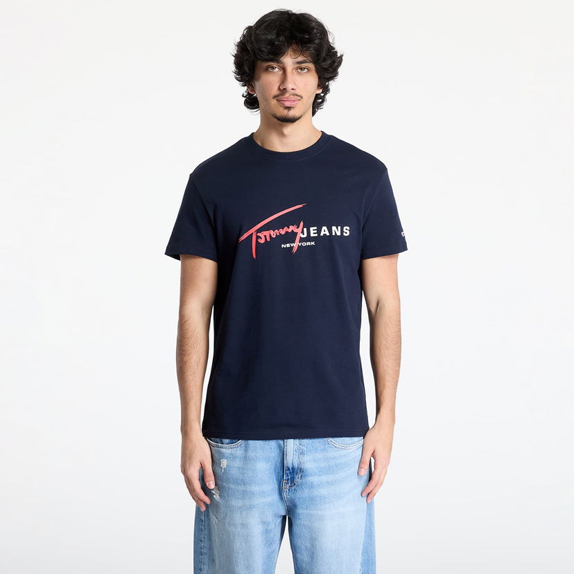 Majica Tommy Hilfiger Tommy Jeans Regular Signature Dna Tee Mornarica | DM0DM20817 C1G