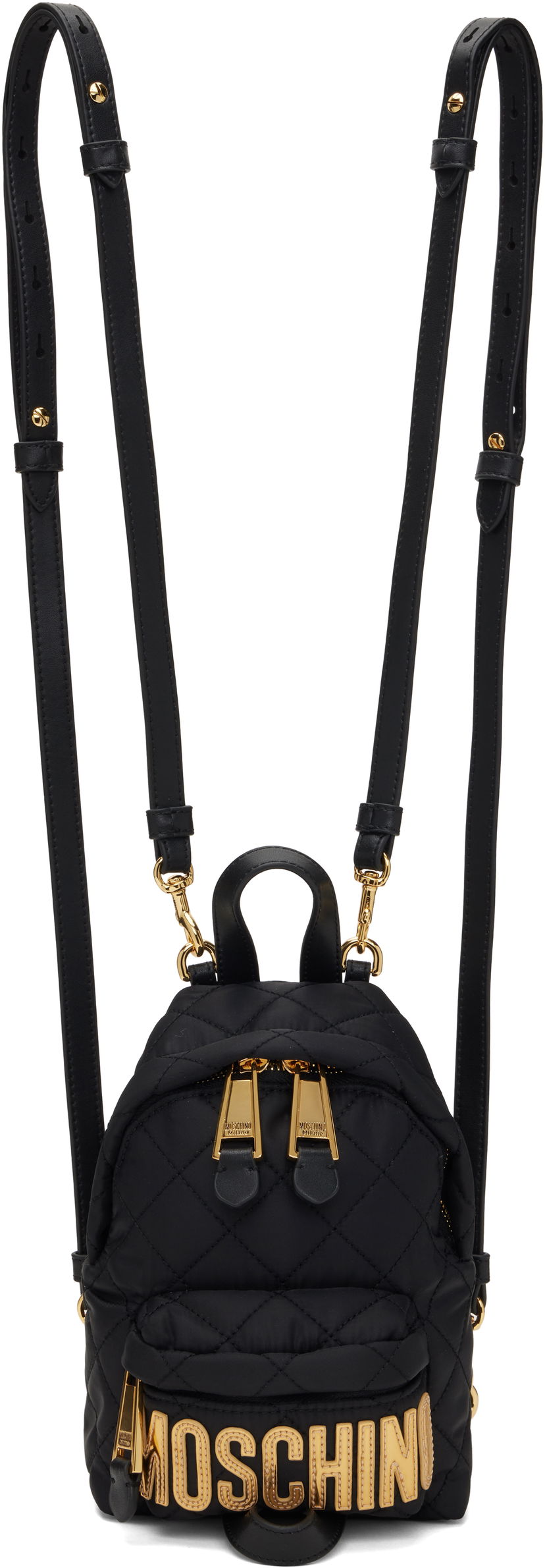 Nahrbtnik Moschino Moschino Quilted Mini Backpack Črna | MC4601PP1M 251MOO11 00B