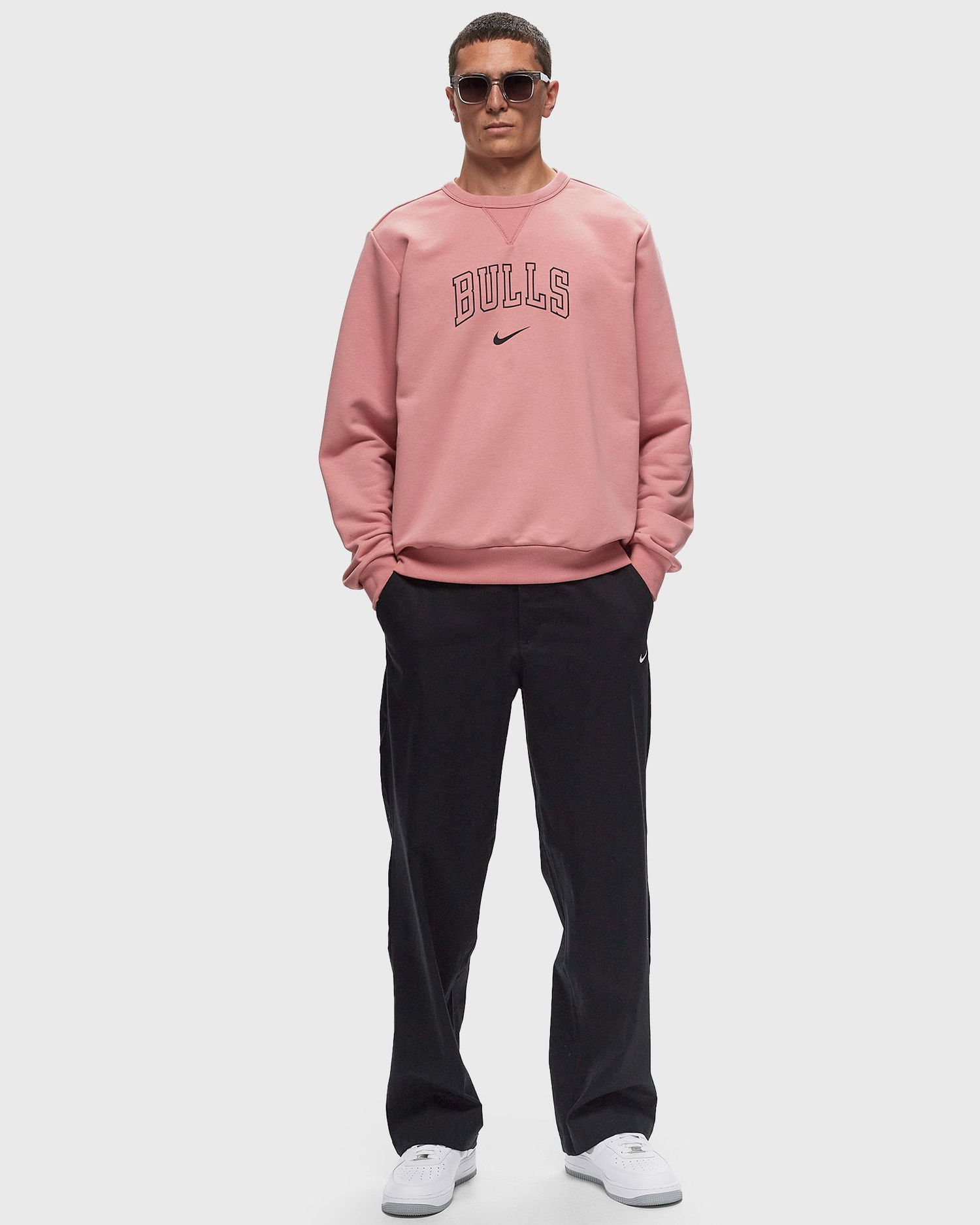 Pulover Nike CHICAGO BULLS STANDARD ISSUE DF NBA CREWNECK Roza | FV2055-618, 1