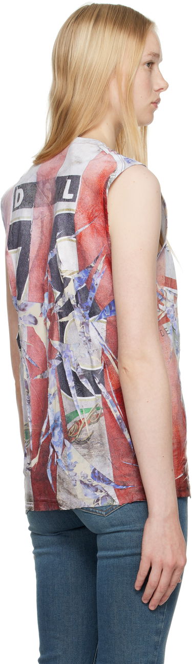 Majica brez rokavov Diesel Diesel T-Per-Stripe Graphic Print Tank Top Večbarvna | A18700 0SKBT, 2